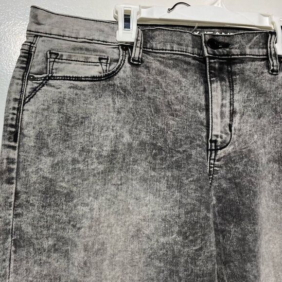 Y2K 80s Acid Washed Black Denim Jeans Ultra Skinny Black by DKNY City Womens 12 - Picture 12 of 16